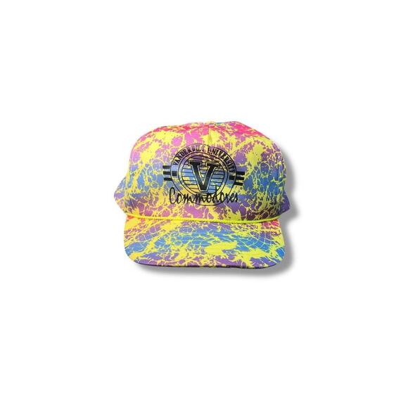 Vintage Vanderbilt Commodores Tie-Dye Snapback Hat Front Row USA Cap NCAA 90s - Picture 1 of 8